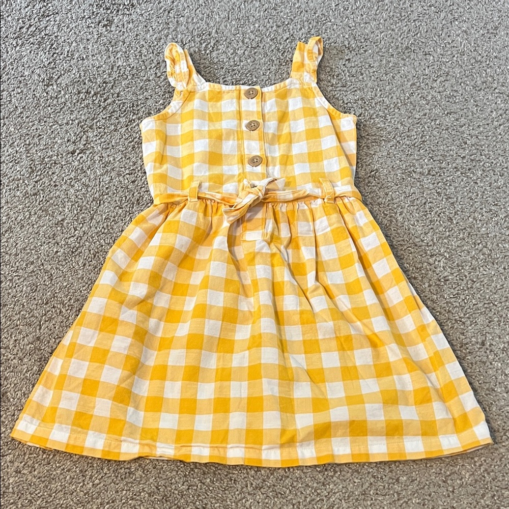 Carter's Sunny Yellow Plaid Dress